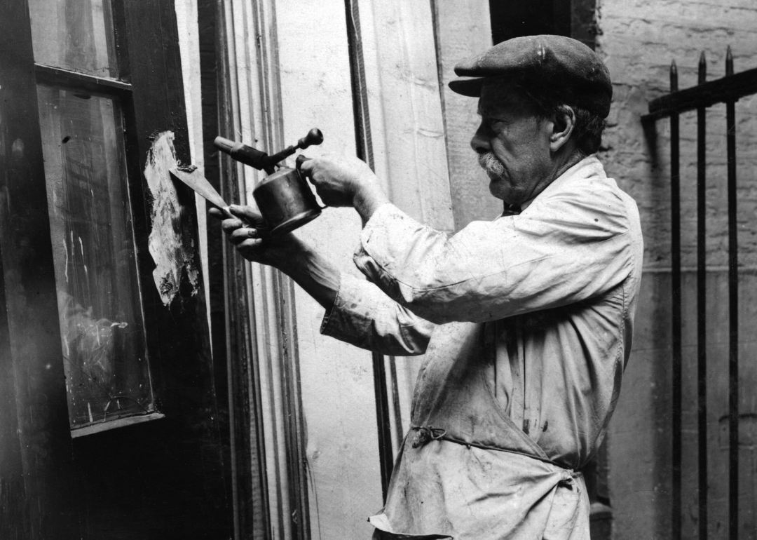 #24. Painters, glaziers, varnishers, enamelers